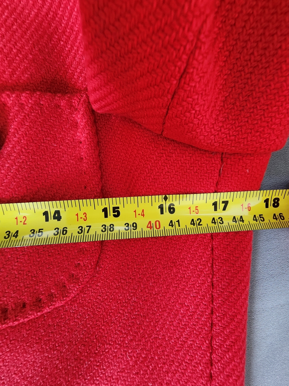 BOSS Hugo Boss Red Virgin Wool Cashmere Cropped Blazer Jacket 8 - Picture 5 of 7